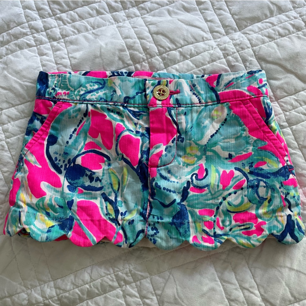 Lilly Pulitzer Girls size 2 Mini Colette Skort “Lobsters in Love”